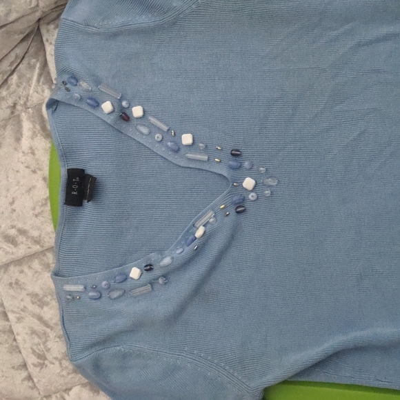 R.O.T. LIGHT BLUE EMBEDDED DESIGN  SHORT SLEEVE (L) - Picture 2 of 5